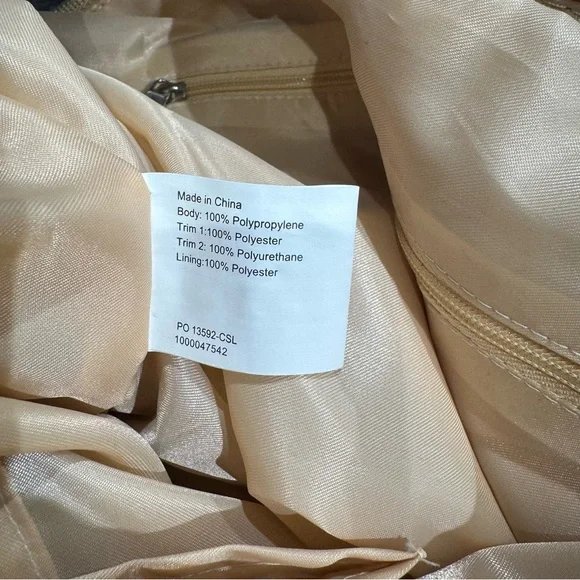 NWT Lina Woven Shoulder Bag Bamboo Multi Color - Picture 10 of 10